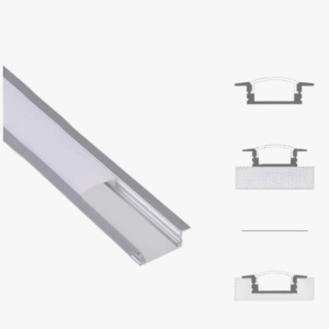 perfil de aluminio con colimador tipo liston de 1m