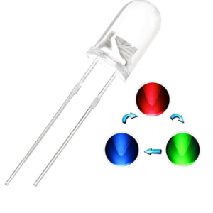 Led 5 Mm Rgb Automático Intermitente 2 Pines Rápido Rgb