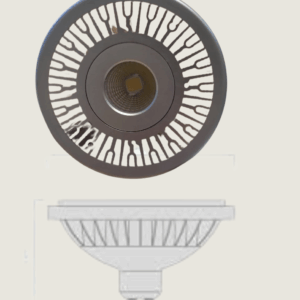 Lampara Ar111 15w Led 220v Directo Foco Carcaza blanco frio dimerizable